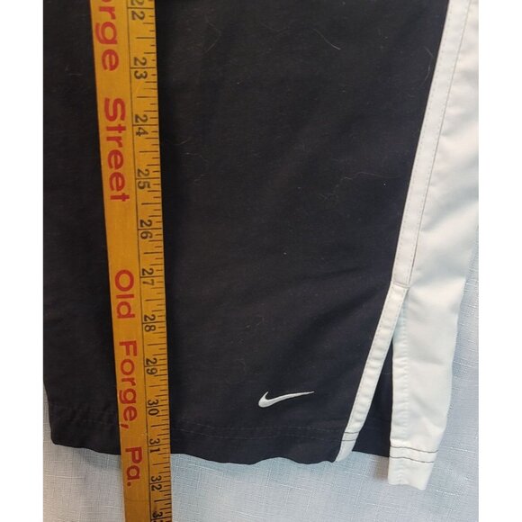 Nike Youth Black Track Pants Running White Stripes M 8-10 - Picture 6 of 6